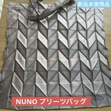 [NUNO] 종이접기 플리츠 백 실버 접이식 에코백