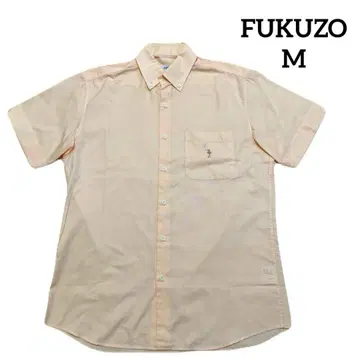 FUKUZO 후쿠조 요코하마 모토마치 반팔 셔츠 해마 옅은 핑크 M*QH