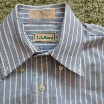 90년대 L.L.Bean 스트라이프 긴팔 옥스퍼드 셔츠