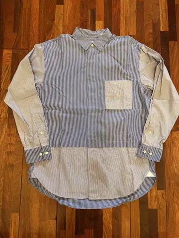 새상품급 UNIQLO+J 브로드 스트라이프 버튼 다운 셔츠 S 사이즈