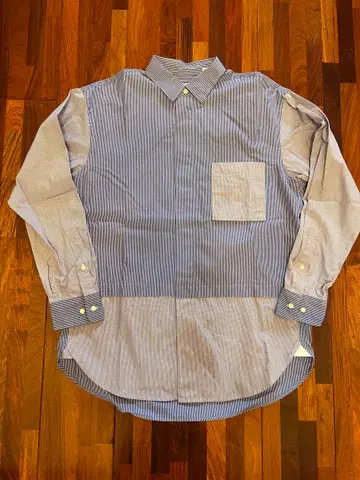새상품급 UNIQLO+J 브로드 스트라이프 버튼 다운 셔츠 S 사이즈