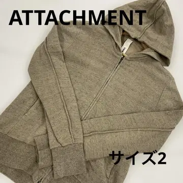ATTACHMENT 풀 집업 후드티 베이지 사이즈 2 #1977