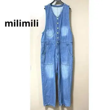 밀리밀리 milimili 데님 올인원 살로펫