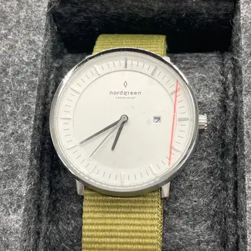 Nordgreen Philosopher 36mm 실버 x 카키