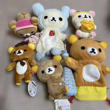 리락쿠마 코리락쿠마 봉제 인형 퍼펫 클리너 6점 묶음 판매