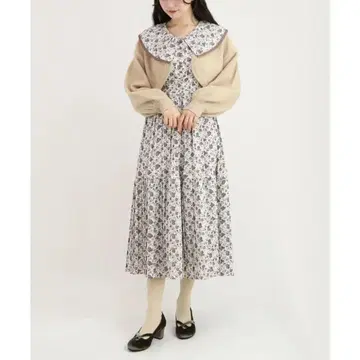 앙어나더 앙제라스 an3 로즈 패턴 원피스