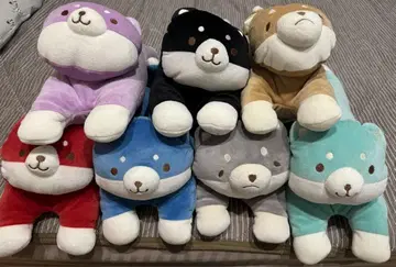 시바견 봉제 인형 7체 세트