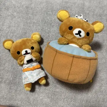 레어 희귀 리락쿠마 느긋한 온천 여행 봉제 인형 봉제 인형