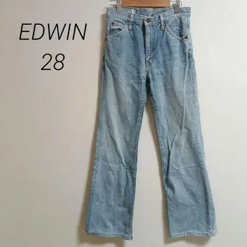 EDWIN 28 데님 플레어 데님 빈티지 구제 의류 y2k