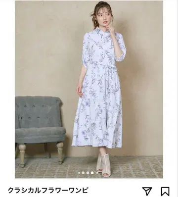 Noela 노엘라 클래시컬 플라워 원피스 라벤더