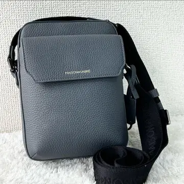 메종드사블레 숄더백 풀그레인 가죽 Graphite Grey
