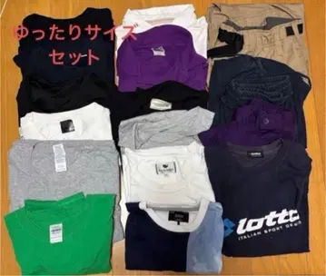 코튼 T셔츠, 흡습속건, 미사용 카고 팬츠, 숏팬츠 외 세트 백 포함