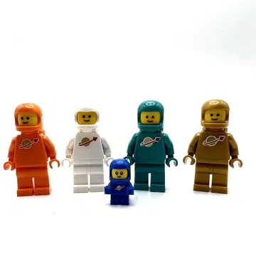 LEGO 새상품 클래식 디자인 우주 비행사 미니 피규어 5종 세트
