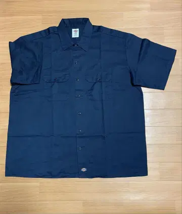 Dickies 반팔 셔츠 2XL 네이비 워크 셔츠