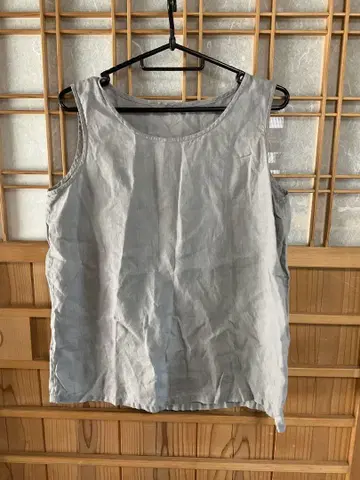 used wafu 린넨 100% 탱크탑 사이즈 2 L 와타누키 복장