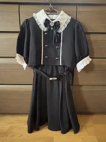 ROJITA 레이어드 스타일 더블 버튼 원피스