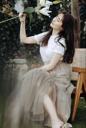 Asymmetric Tiered Cotton Voile Skirt