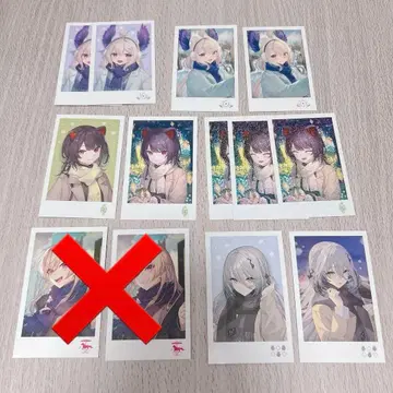 니지산지 윈터 데이트 2023 랜덤 폴라로이드풍 카드 11장 세트