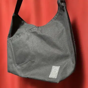 hobo AZUMA 캔버스 숄더백 블랙