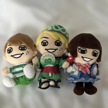애니메이션 스타일 봉제 인형 3개 세트