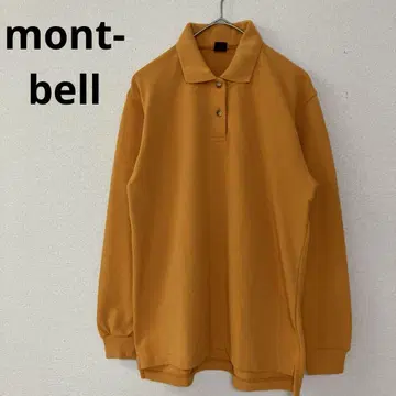 mont-bell 몽벨 긴팔 폴로셔츠 오렌지 S 사이즈