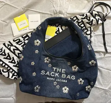 미사용 SACK BAG 숄더백 스팽글 데님