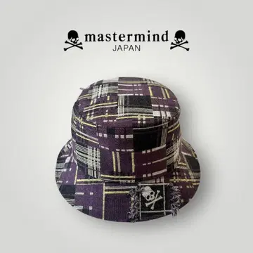 mastermind JAPAN 버킷햇 체크 M 보라색