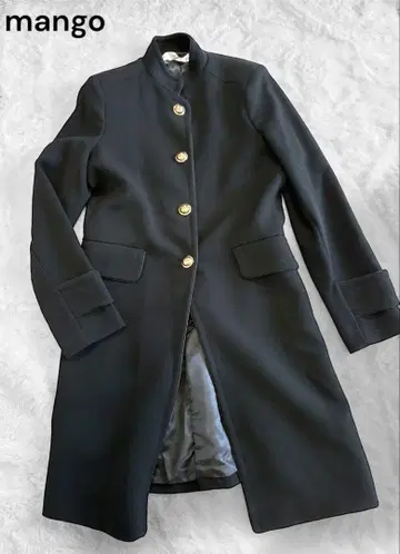 새상품 [ MANGO ] 망고 코트 골드 버튼