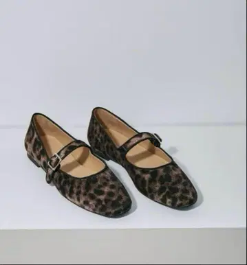 ADAM ET ROPE 메리 제인 신발 레오파드(24.5cm)