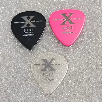 X JAPAN HIDE PATA 기타 피크 세트