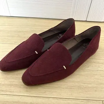 새상품급 LE TALON 르탈론 스퀘어 스티치 소프트 로퍼 22.5cm
