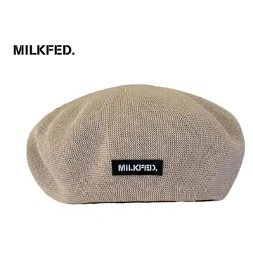 MILKFED. 밀크페드 썸머 베레모 모자 로고 메쉬