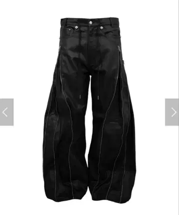 [ Rosen Kreuz ] ZIP WIDE BAGGY PANTS