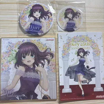 Key Angel Beats 나카무라 유리 캔 마그넷 아크릴 스티커