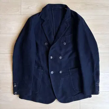 45R 코튼 모크로디 더블 브레스트 자켓