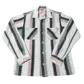 희귀 50년대 USA 제작 빈티지 프린트 플란넬 셔츠