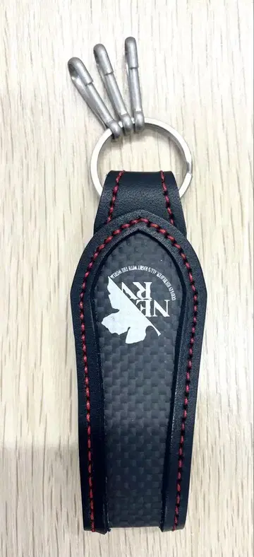 에반게리온 신극장판 NERV 카본 키링 레드