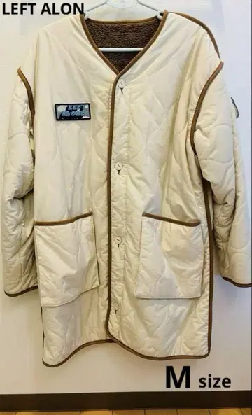 레프트 얼론 퀼팅 자켓 보아 코트 M