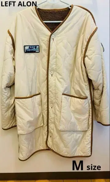 레프트 얼론 퀼팅 자켓 보아 코트 M