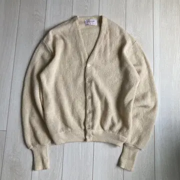 70s usa 제 jantzen 알파카 가디건 그런지 모헤어