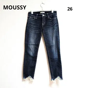 0166 MOUSSY 마우지 데미지 스키니 데님 팬츠 26