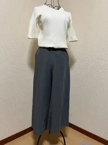 그레이 큐롯 사이드 포켓