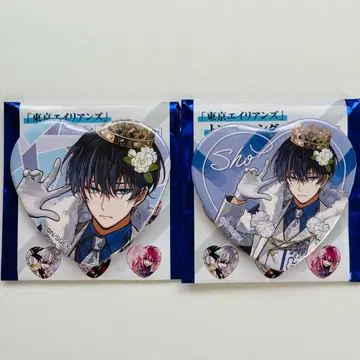 도쿄 에일리언즈 텐쿠바시 쇼 하트 캔뱃지 세트