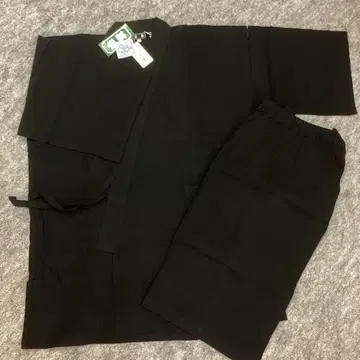 진베이 2L 사이즈 블랙 베이스 마 혼방 일본제 미사용 새상품