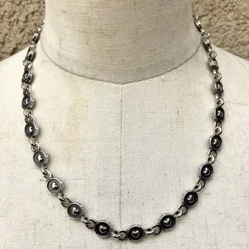 SILVER925 HEART MANTEL NECKLACE/실버