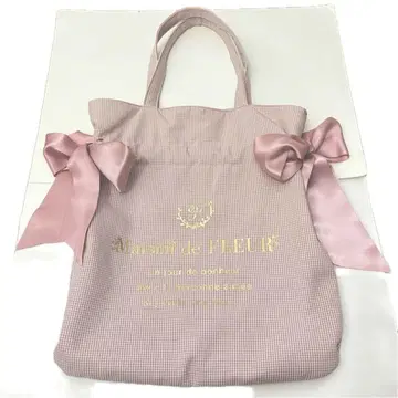 Maison de FLEUR 메종 드 플뢰르 더블 리본 토트백