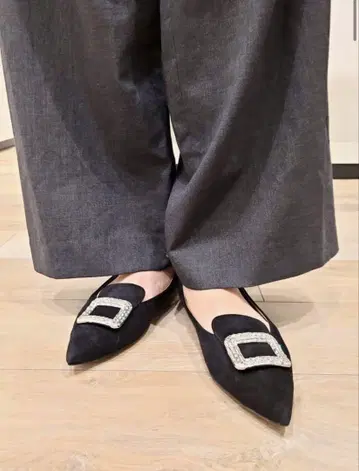 스파클 버클 플랫슈즈