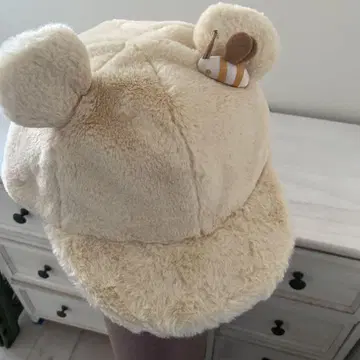 너무 귀여운 Disney 곰돌이 푸 푹신푹신 귀도리 모자 CAP