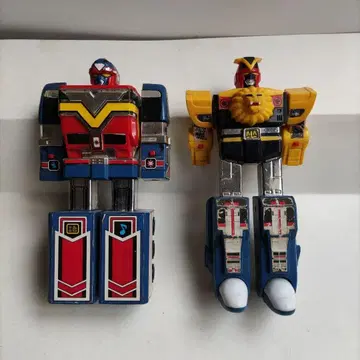 슈퍼전대 히어로 로봇 피규어 세트 파이브 로보와 라이브 로보