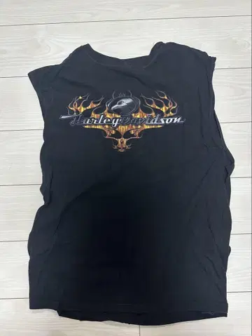 Harley-Davidson 프레임 디자인 탱크탑 블랙